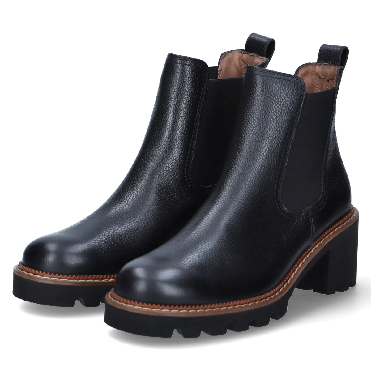 Paul Green Chelsea Boots - Gr. 38 - Schwarz - Glattleder