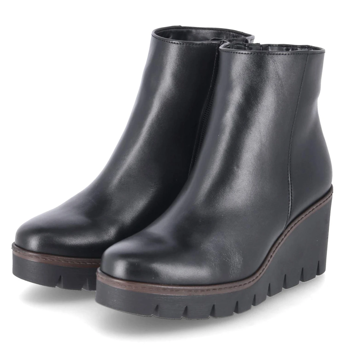 Gabor Stiefeletten - Gr. 42 - Schwarz - Glattleder