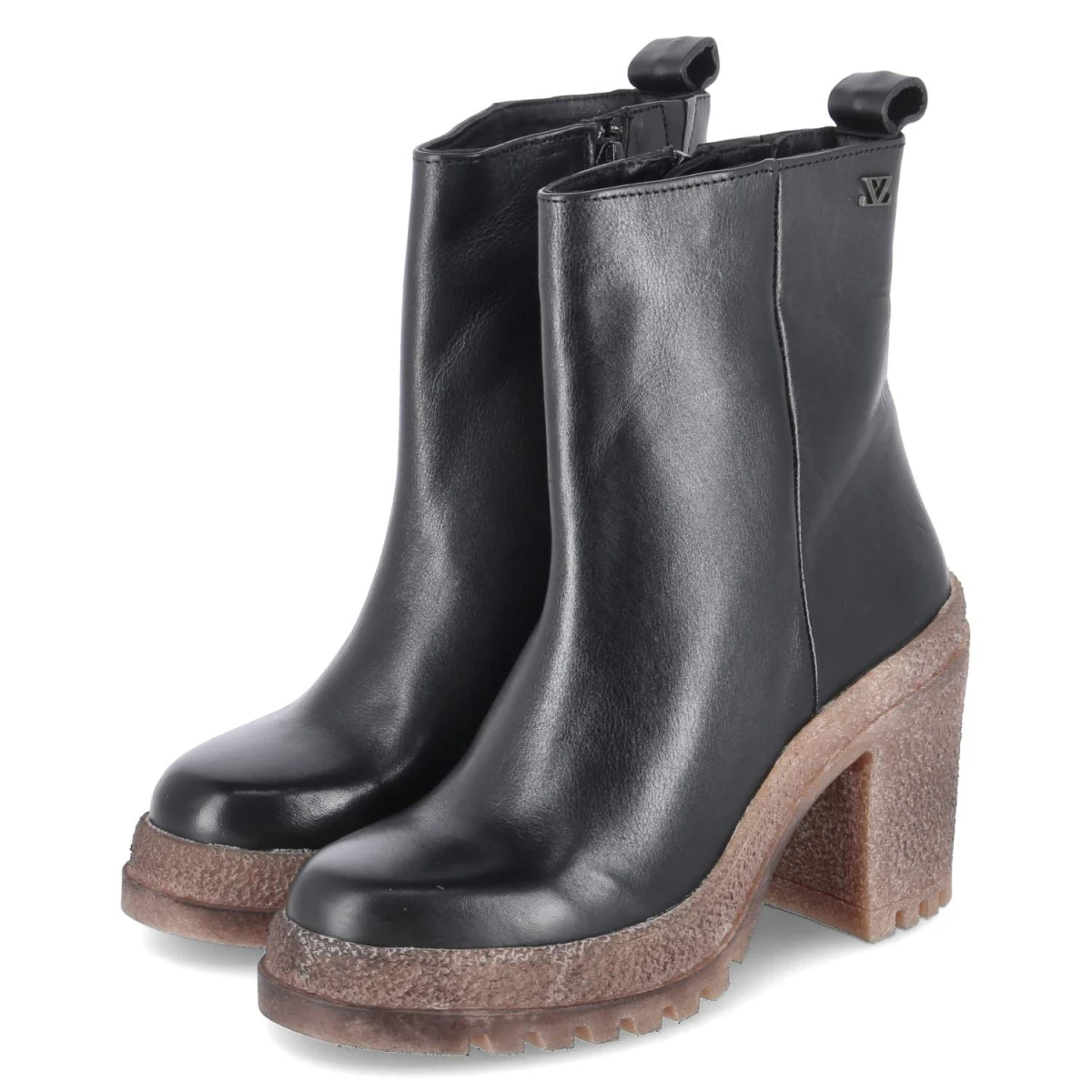 LAZAMANI Stiefeletten ROWAN - Gr. 38 - Schwarz - Glattleder