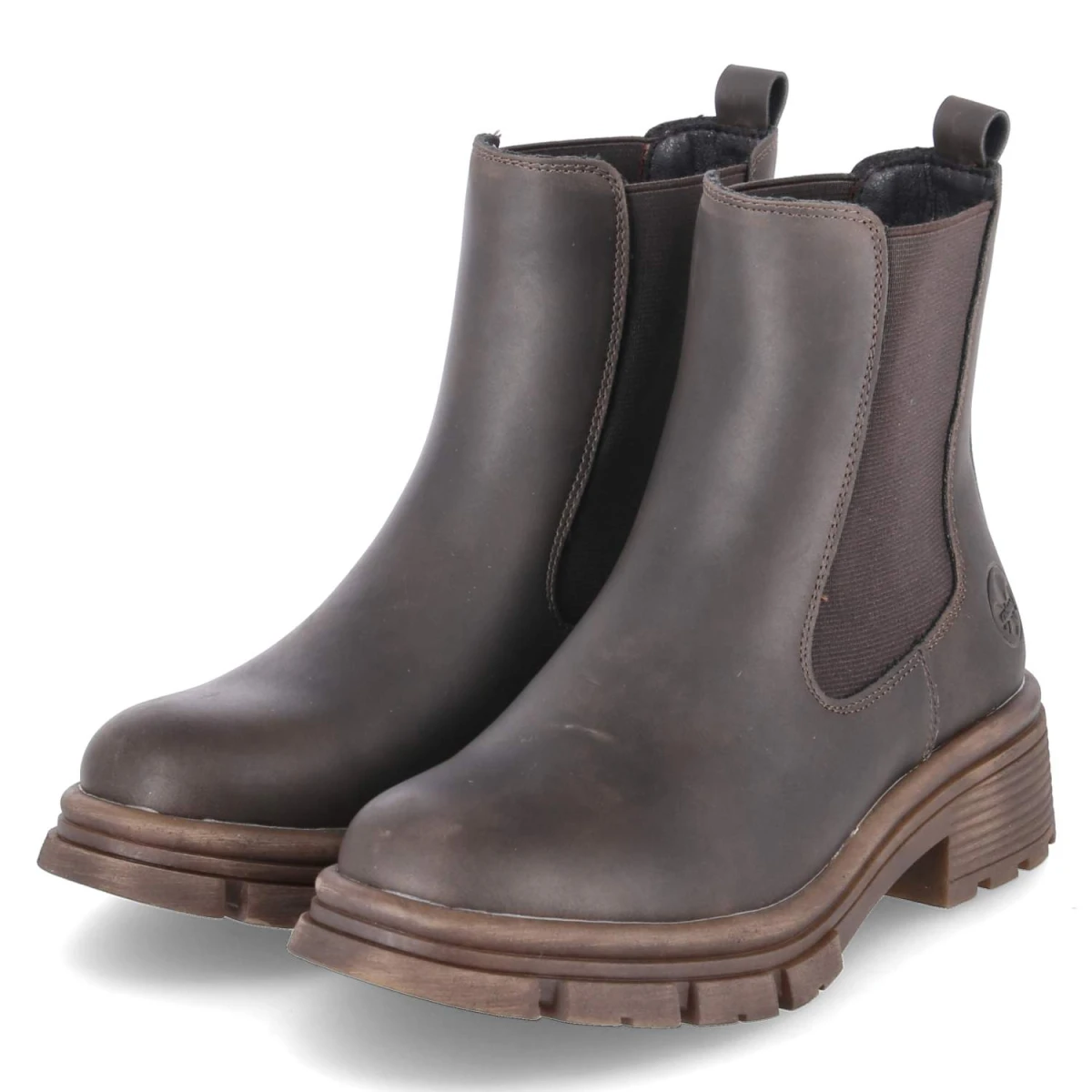 Rieker Chelsea Boots - Gr. 39 - Braun - Synthetik
