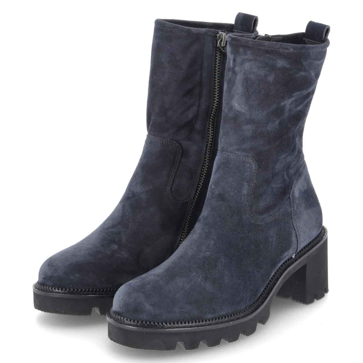 Paul Green Stiefeletten - Gr. 42 - Blau - Rauleder