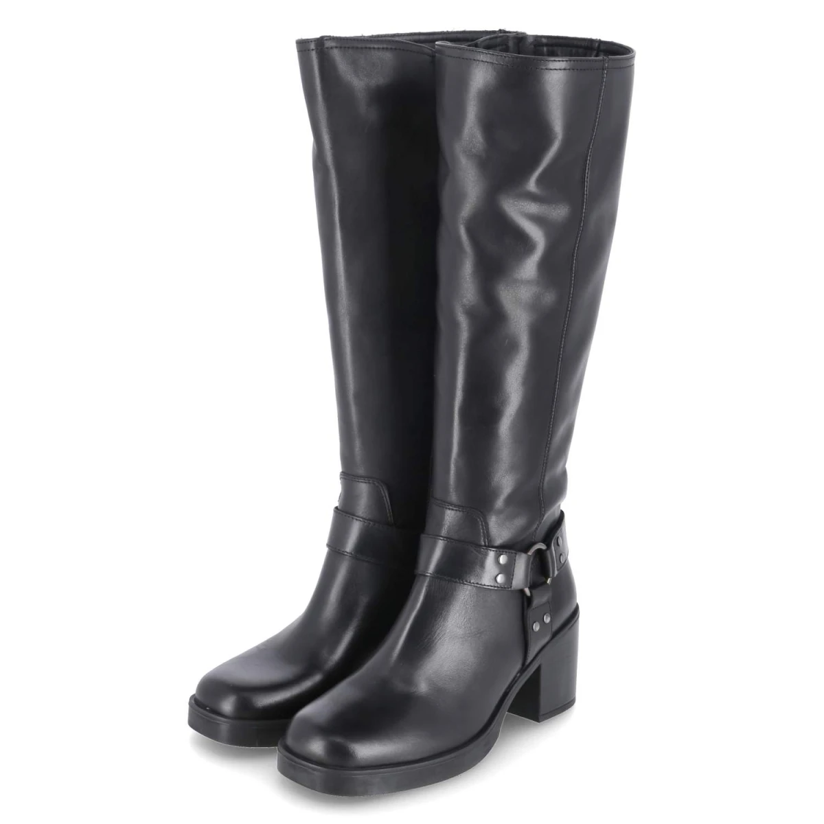 Unisa Stiefel - Gr. 38 - Schwarz - Glattleder
