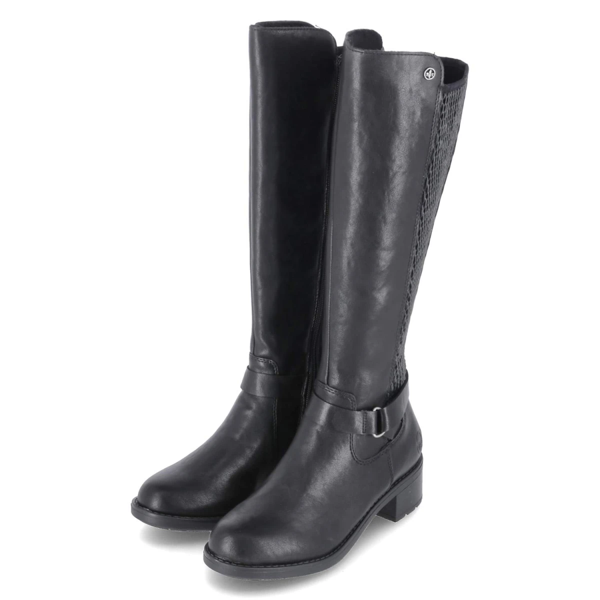 Rieker Stiefel - Gr. 37 - Schwarz - Synthetik