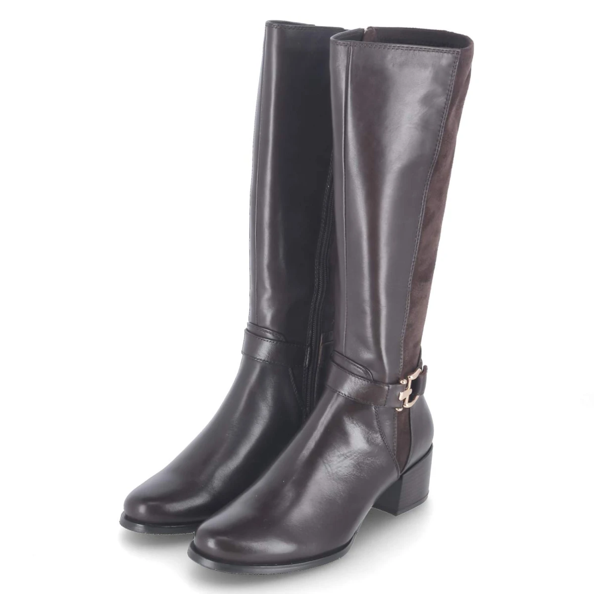 Kaerlek Stiefel - Gr. 42 - Braun - Leder & Textil