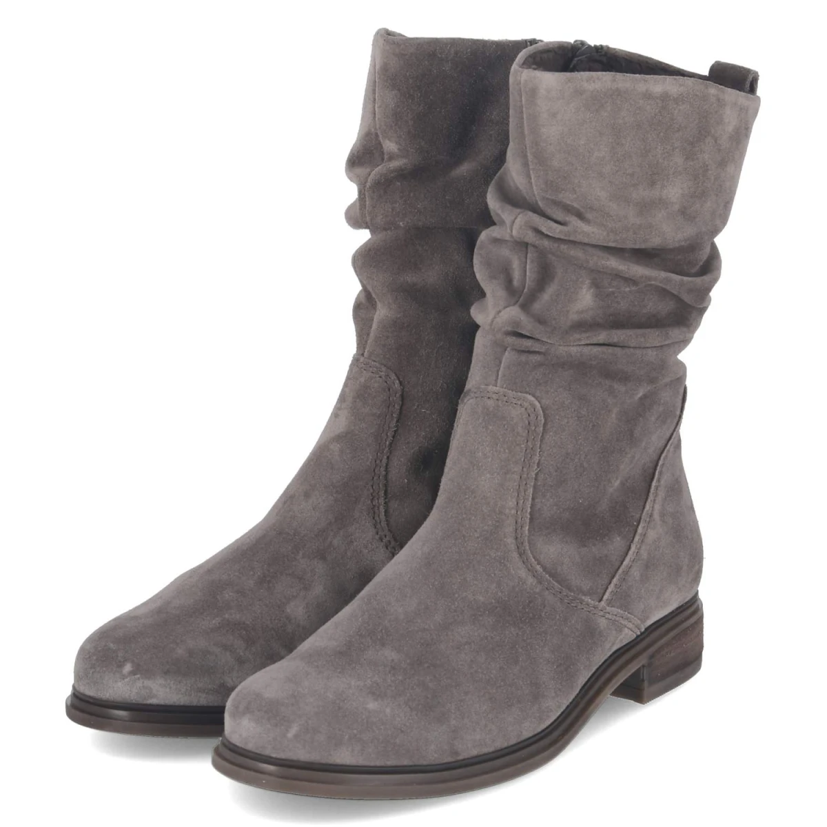 Gabor Stiefeletten - Gr. 42 - Taupe - Rauleder