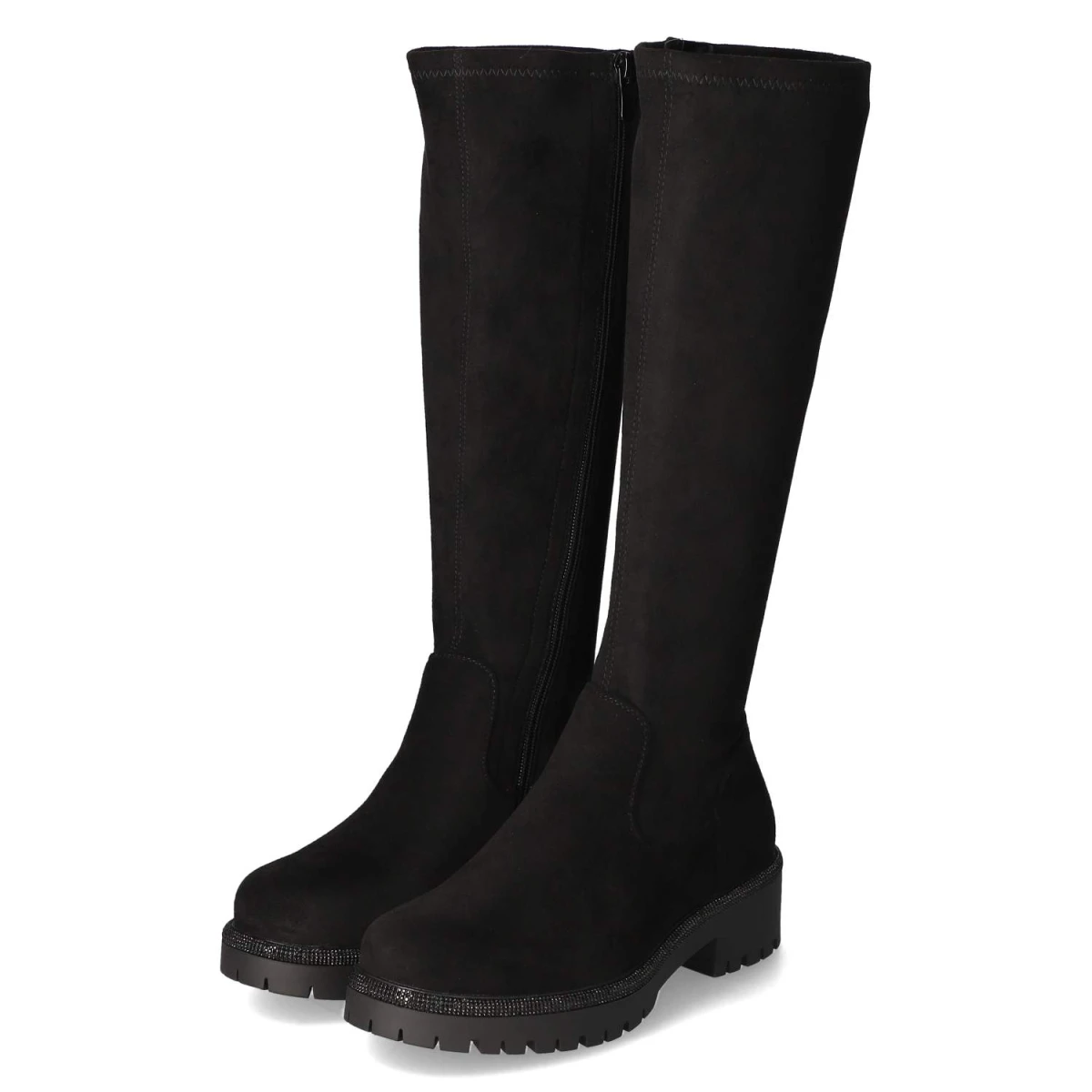 La Strada Stiefel - Gr. 38 - Schwarz - Textil
