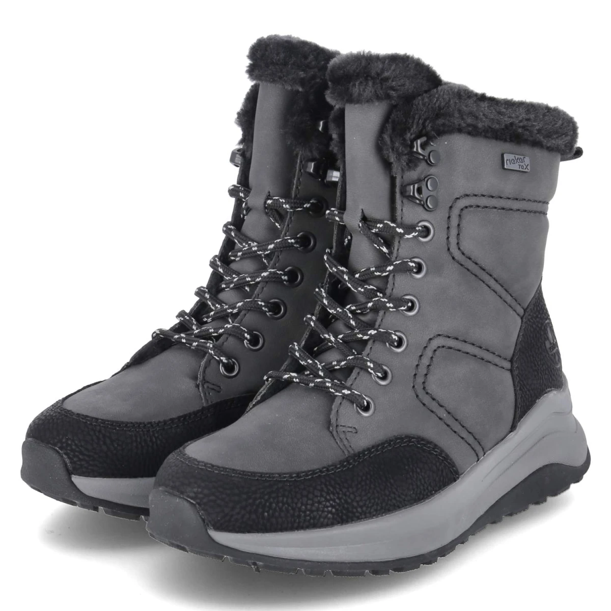 Rieker Winterboots - Gr. 36 - Grau - Kunstleder