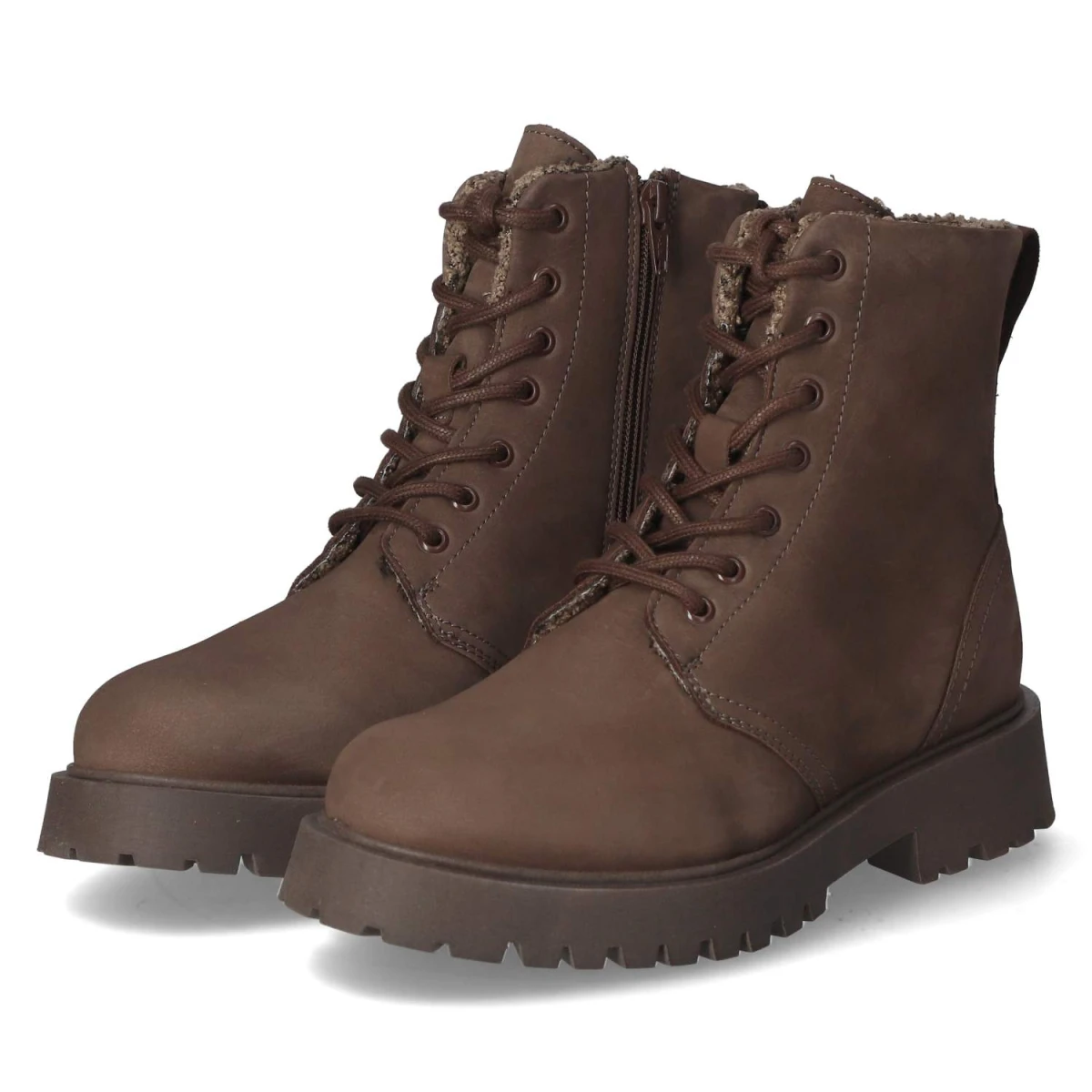 Apple of Eden Stiefeletten GENEVE 5 - Gr. 38 - Braun - Rauleder