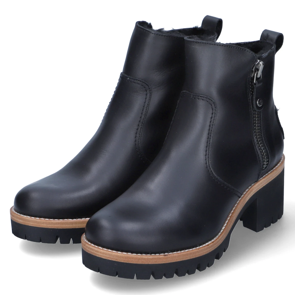 Panama Jack Stiefeletten PAULINE IGLOO - Gr. 38 - Schwarz - Glattleder