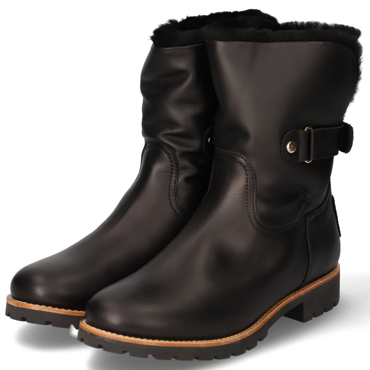 Panama Jack Winterstiefeletten FELIA IGLOO - Gr. 39 - Schwarz - Glattleder