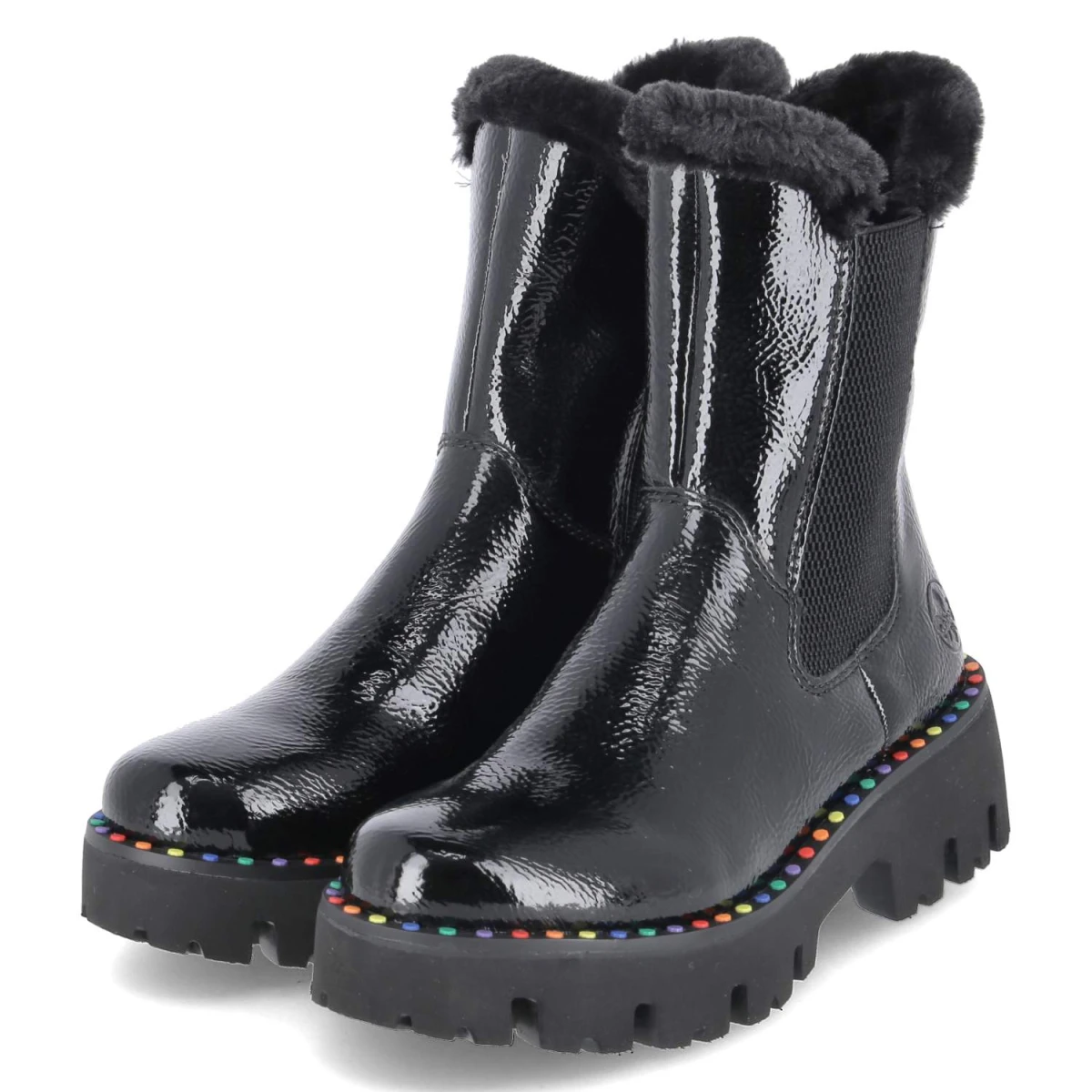 Rieker Chelsea Boots - Gr. 38 - Schwarz - Synthetik