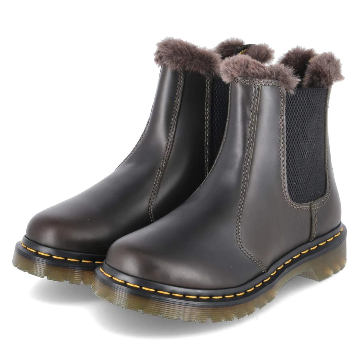 Dr. Martens Chelsea Boots 2976 LEONORE - Gr. 39 - Braun - Glattleder
