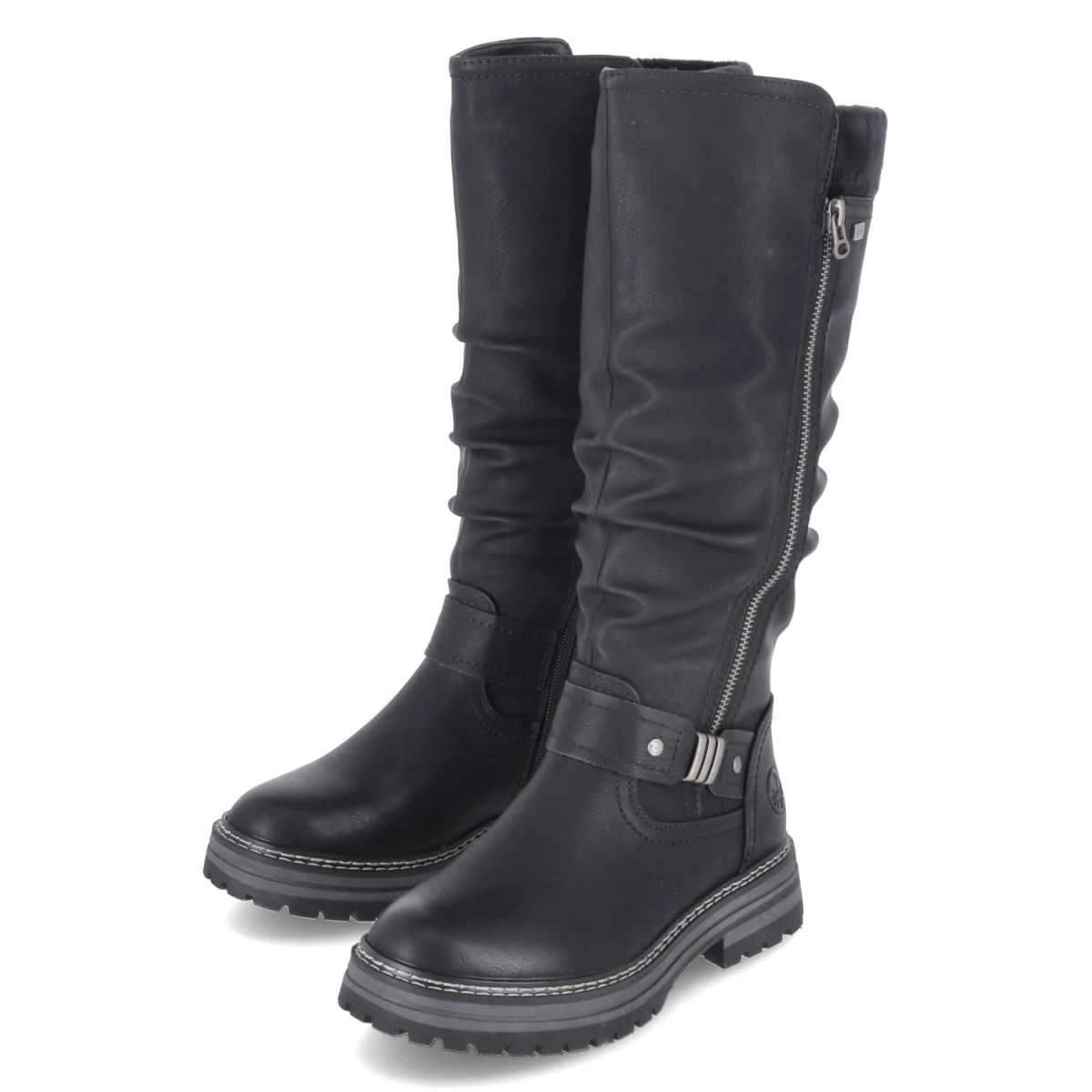 Rieker Stiefel - Gr. 41 - Schwarz - Synthetik