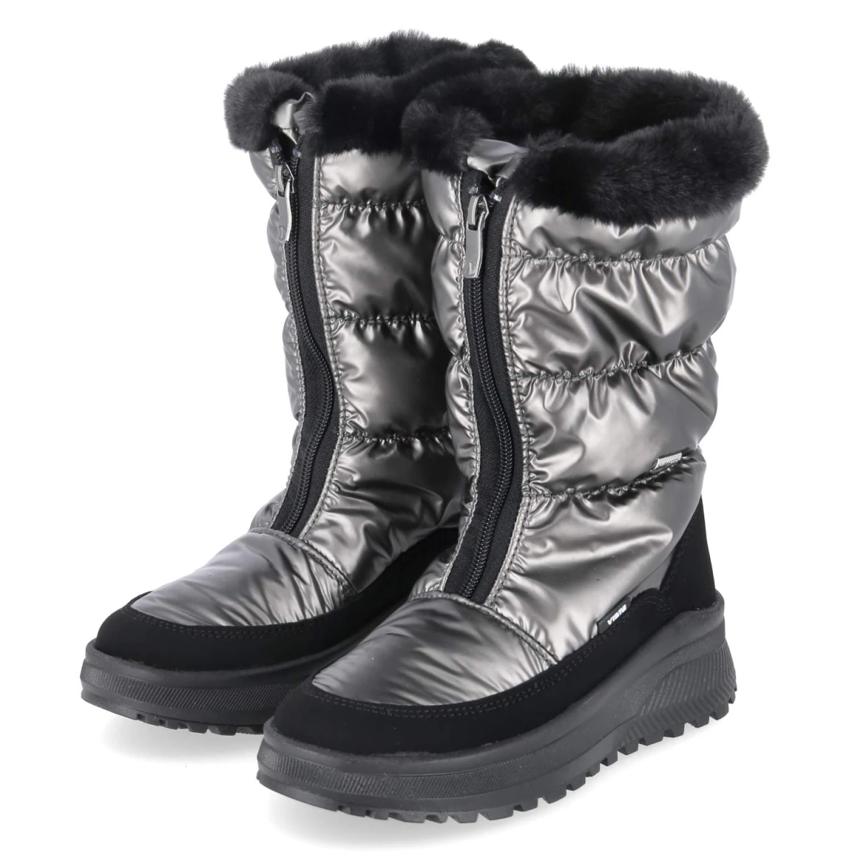 Vista Winterstiefel - Gr. 39 - Silber - Textil & Synthetik