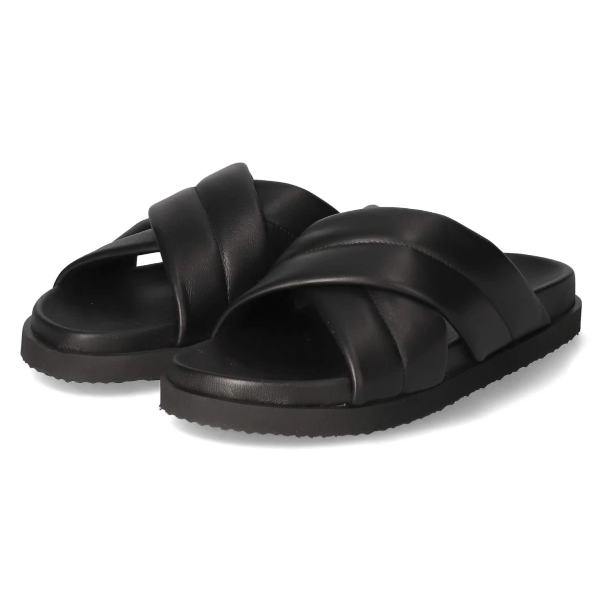 Högl Pantoletten - Gr. 38 - Schwarz - Glattleder