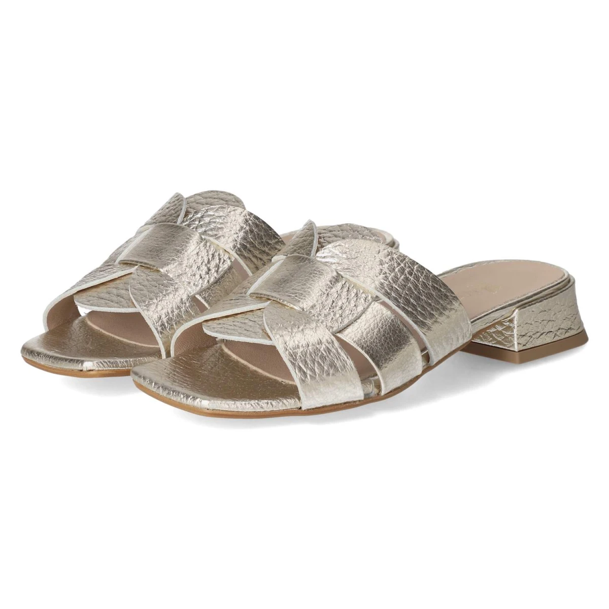 Kaerlek Pantoletten - Gr. 40 - Gold - Glattleder