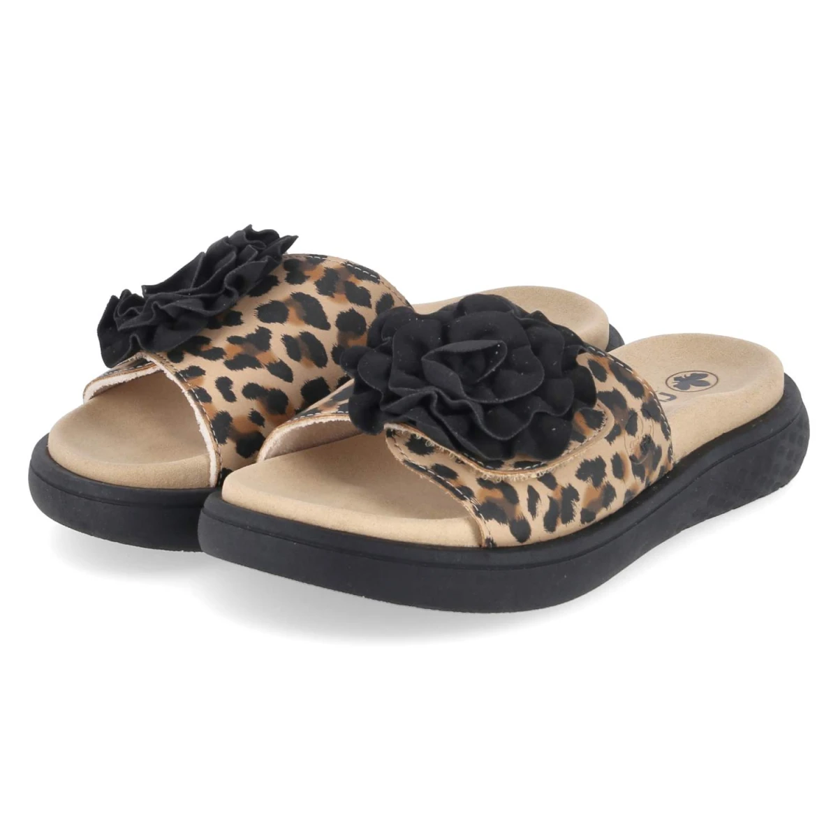 Rieker Pantoletten - Gr. 42 - Beige - Synthetik