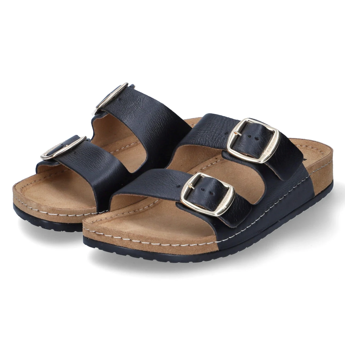 Kaerlek Pantoletten - Gr. 41 - Schwarz - Glattleder