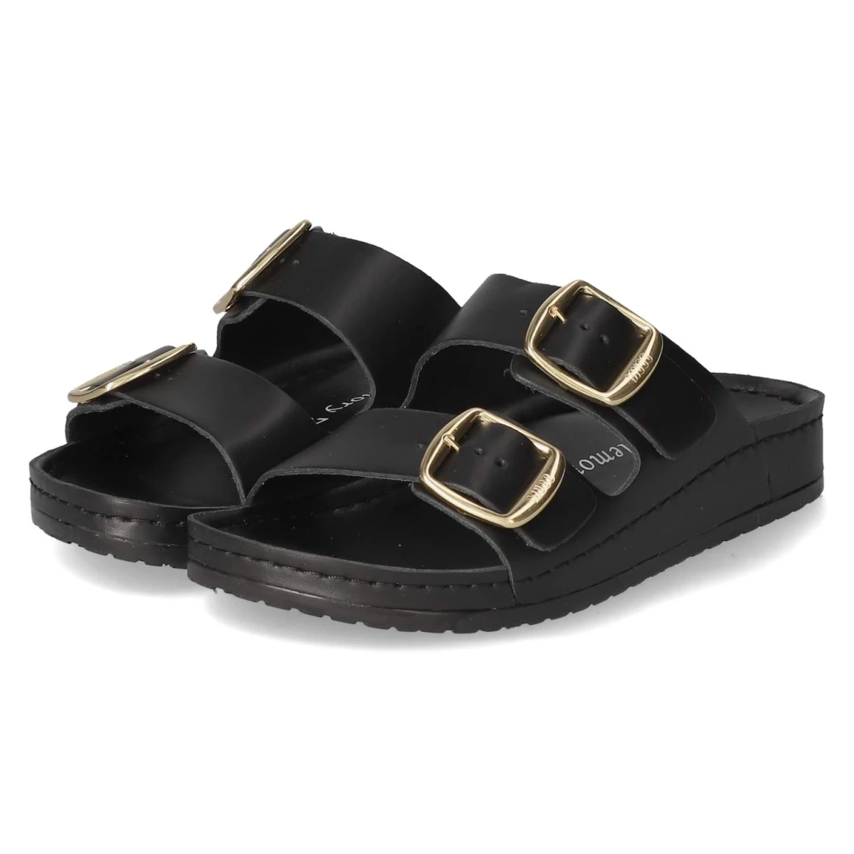 Mubb Pantoletten - Gr. 38 - Schwarz - Glattleder