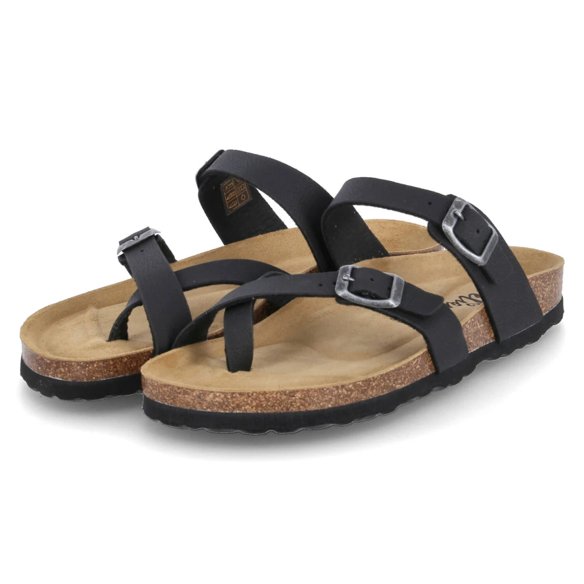 Beliana Zehentrenner - Gr. 40 - Schwarz - Kunstleder