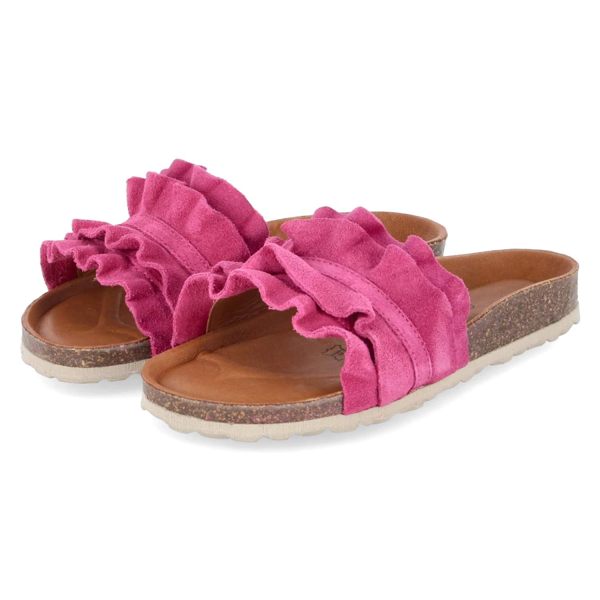 Palado Pantoletten VILNADO - Gr. 38 - Pink - Rauleder