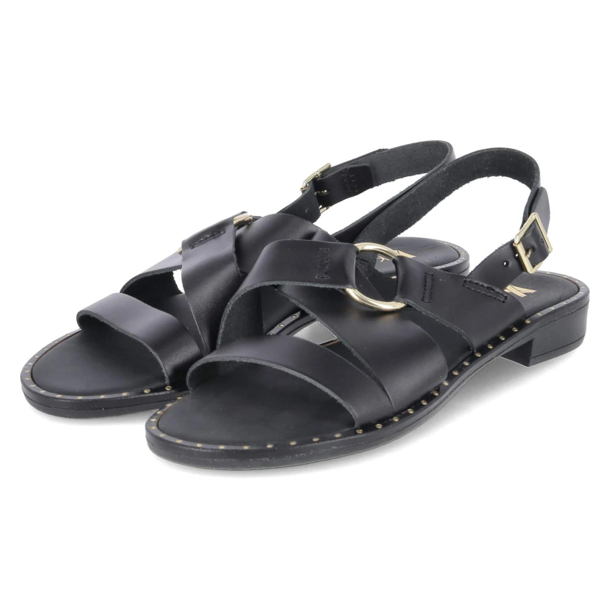 Kaerlek Sandalen - Gr. 41 - Schwarz - Glattleder