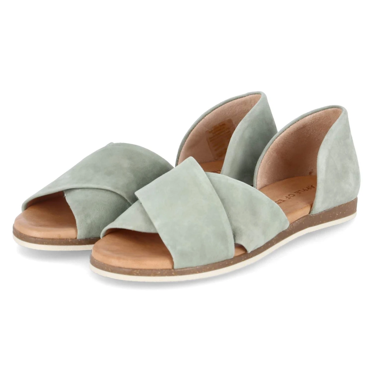 Apple of Eden Sandalen CHIUSI - Gr. 38 - Grün - Rauleder