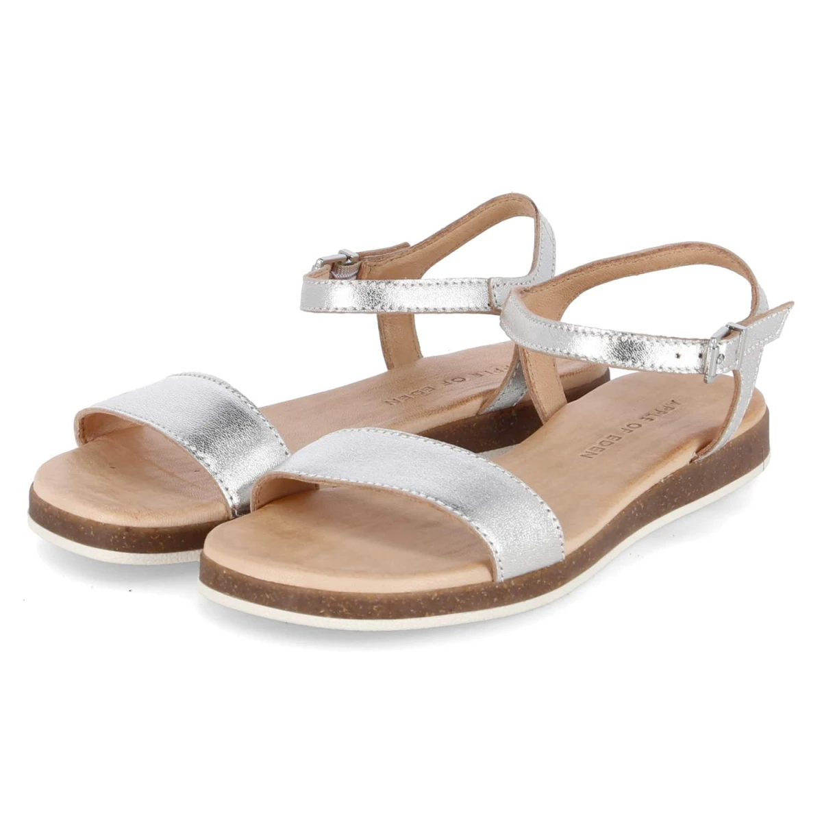 Apple of Eden Sandalen ISA - Gr. 39 - Silber - Glattleder