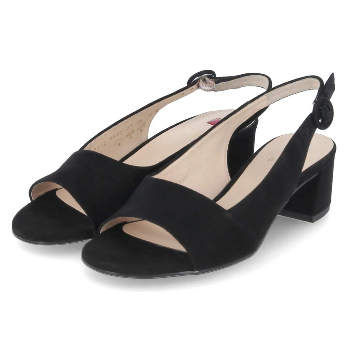 Högl Slingsandaletten - Gr. 38 - Schwarz - Rauleder