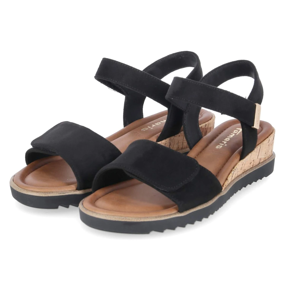 Tamaris Sandalen - Gr. 36 - Schwarz - Textil