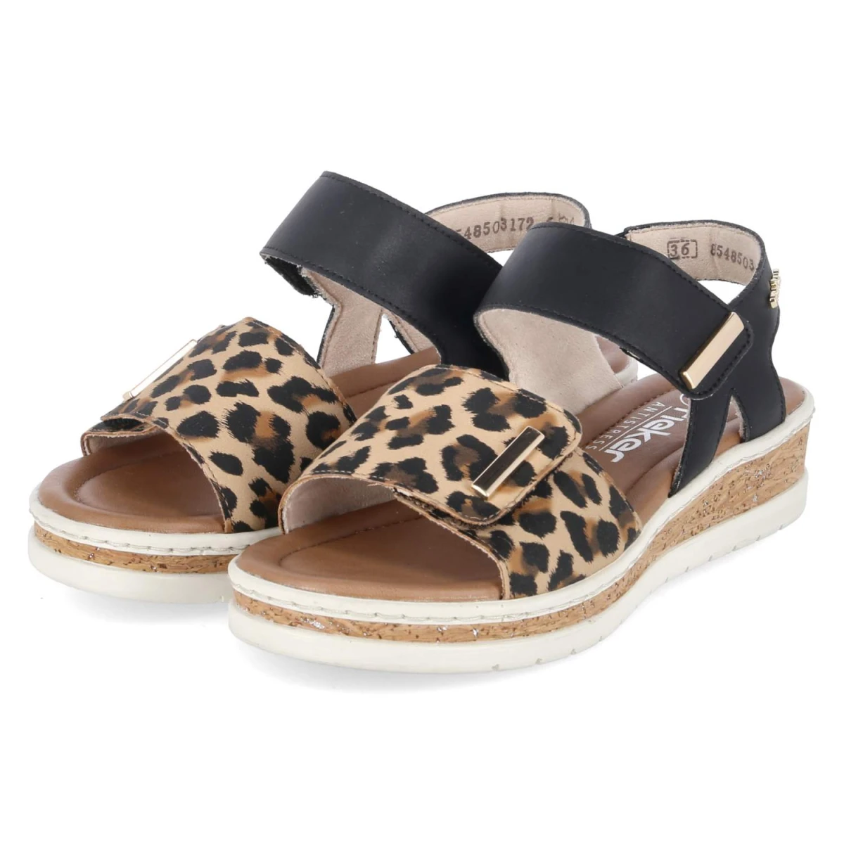 Rieker Sandalen - Gr. 42 - Beige - Synthetik