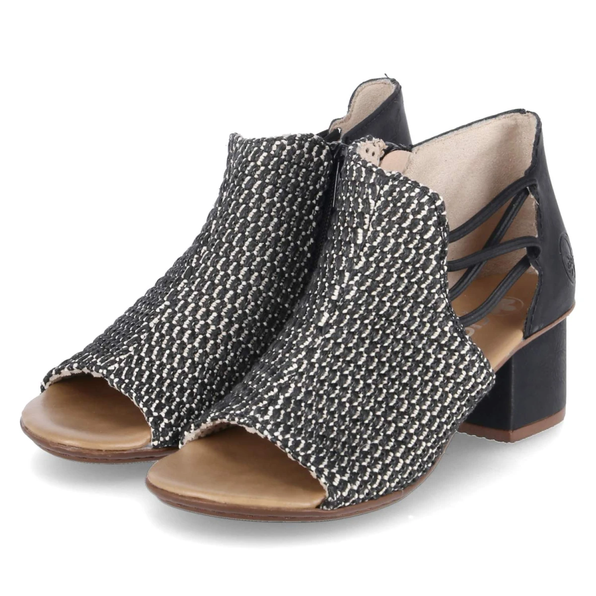 Rieker Sandaletten - Gr. 40 - Schwarz - Synthetik