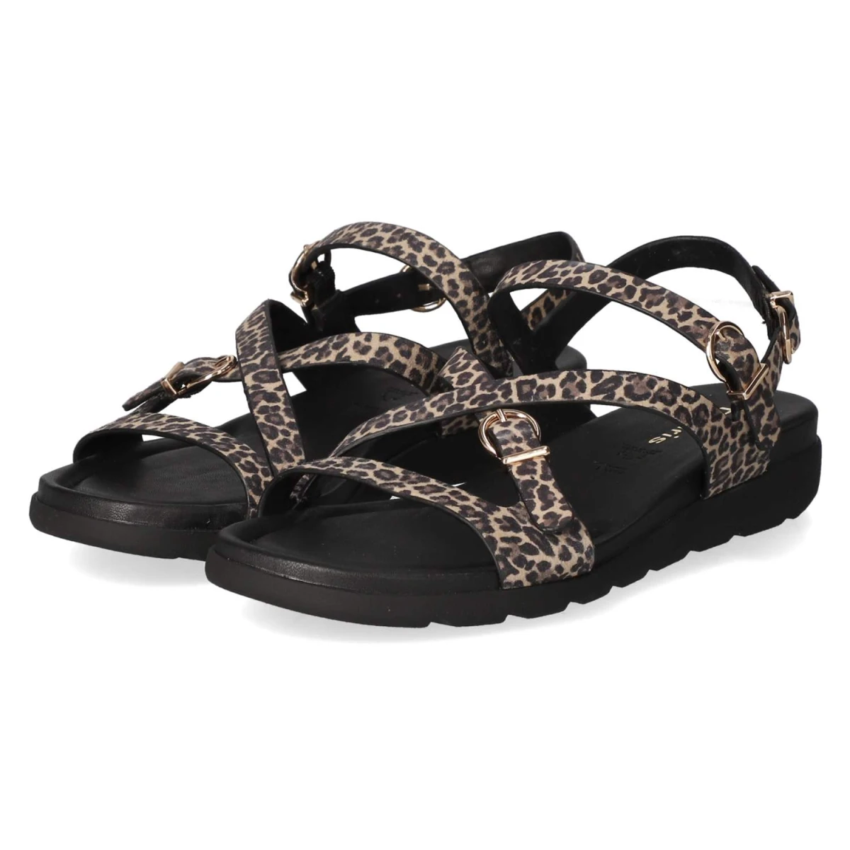 Tamaris Sandalen - Gr. 37 - Beige - Rauleder