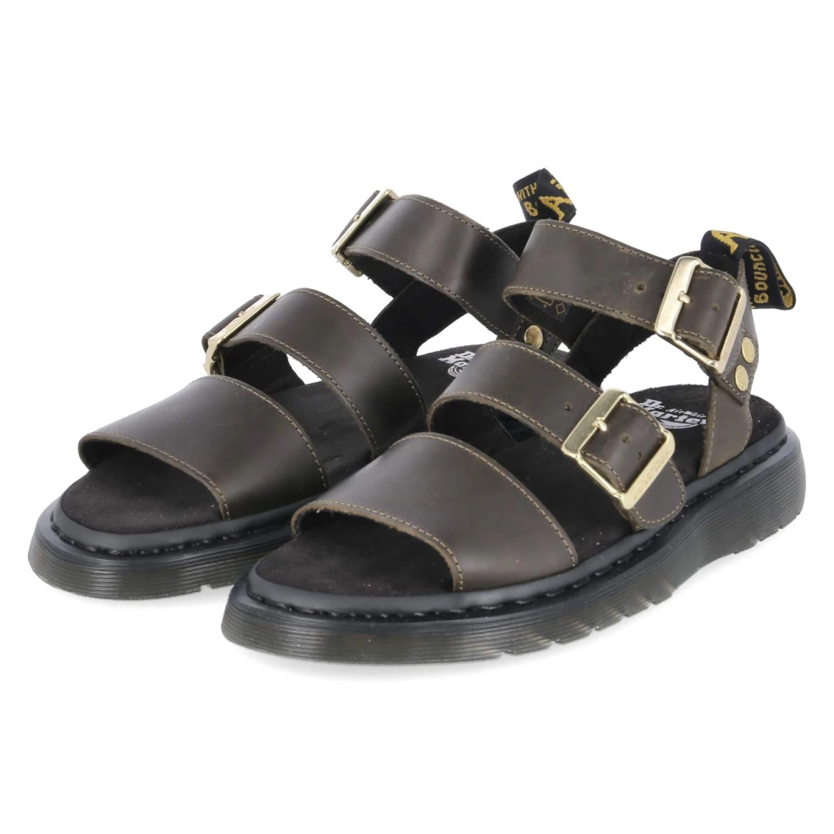 Dr. Martens Sandalen GRYPHON - Gr. 42 - Grün - Glattleder