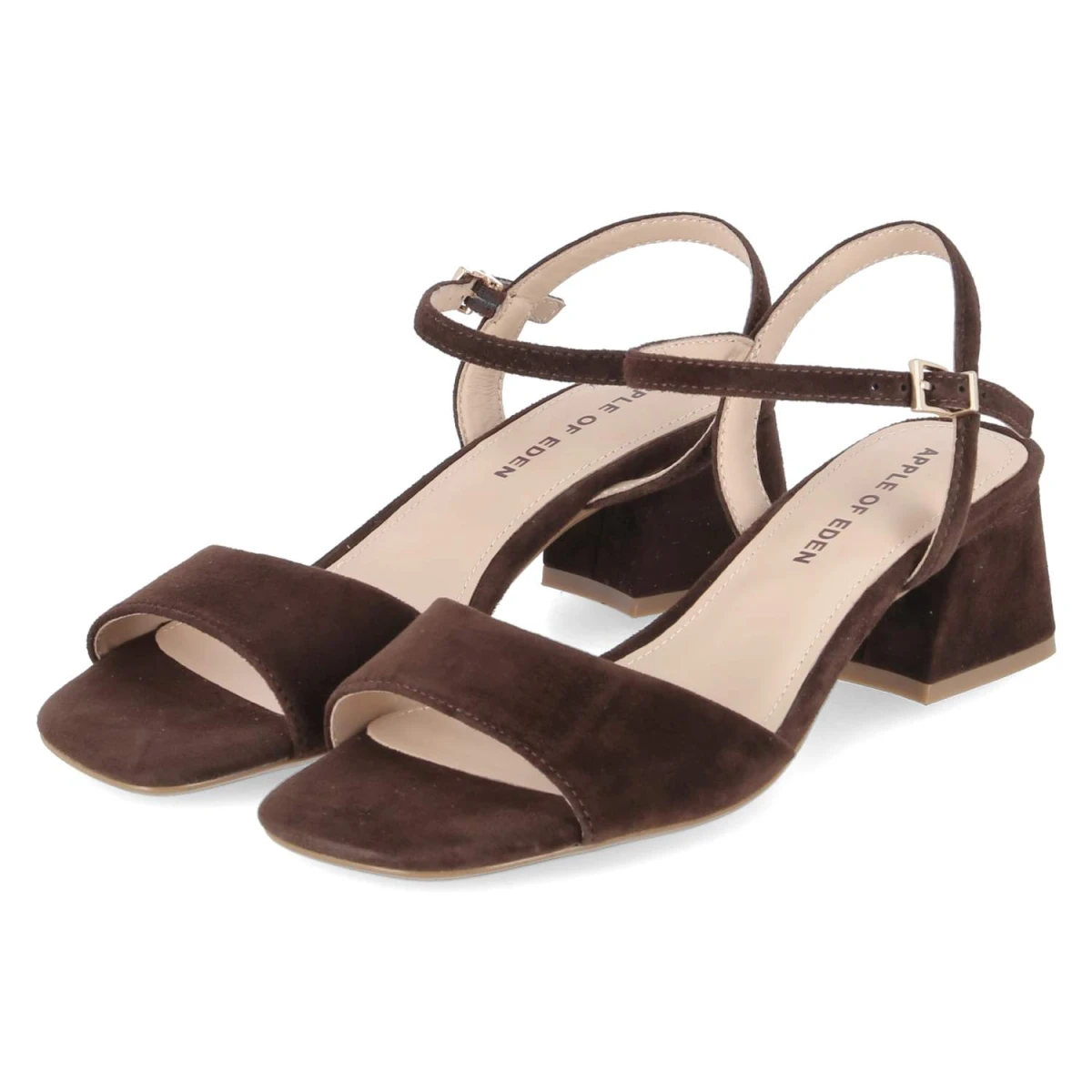 Apple of Eden Sandaletten FLORE - Gr. 42 - Braun - Rauleder