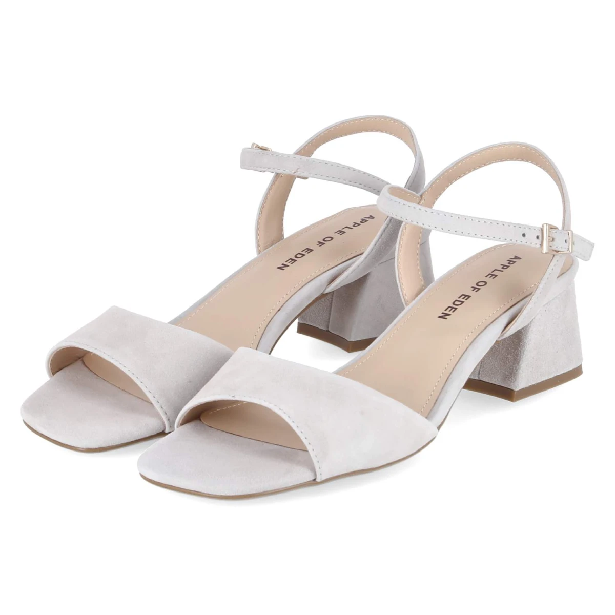 Apple of Eden Sandaletten FLORE - Gr. 39 - Grau - Rauleder