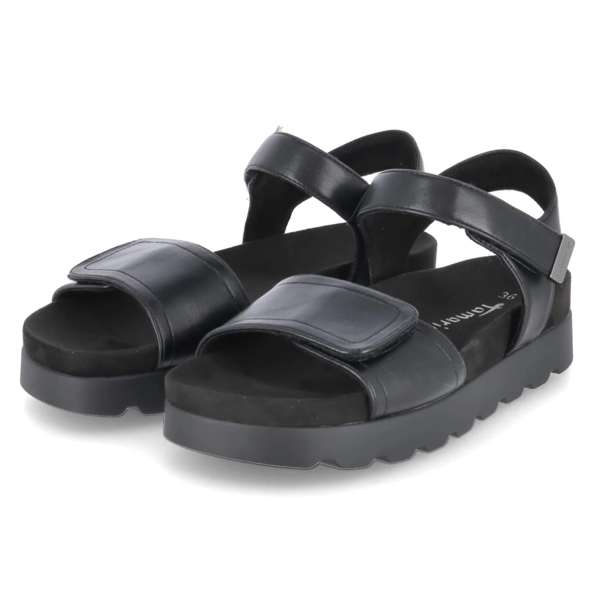 Tamaris Sandalen - Gr. 41 - Schwarz - Synthetik