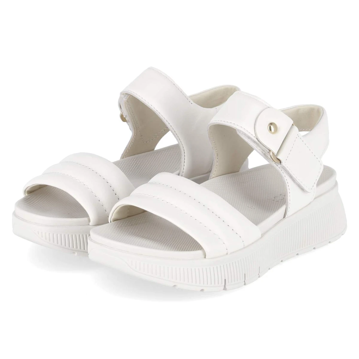 Gabor Sandalen - Gr. 37 - Weiß - Glattleder