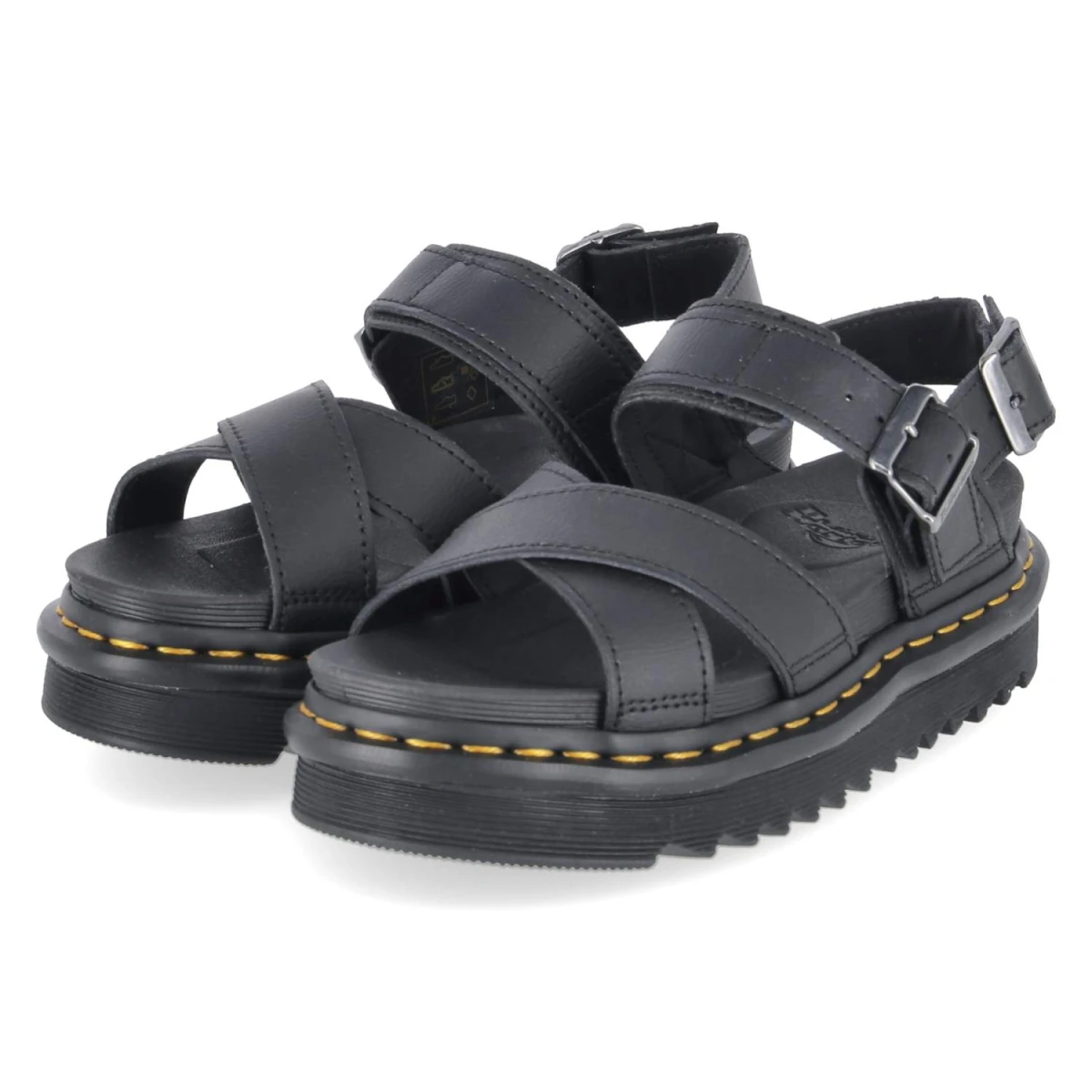Dr. Martens Plateau-Sandalen VOSS II - Gr. 39 - Schwarz - Glattleder