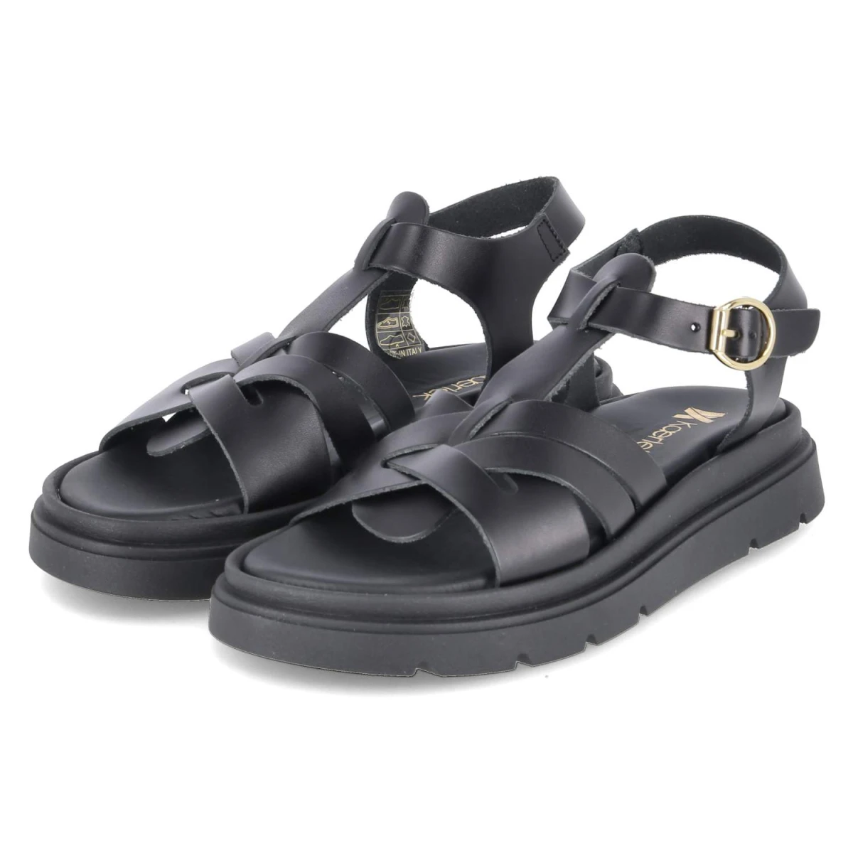 Kaerlek Sandalen - Gr. 38 - Schwarz - Glattleder
