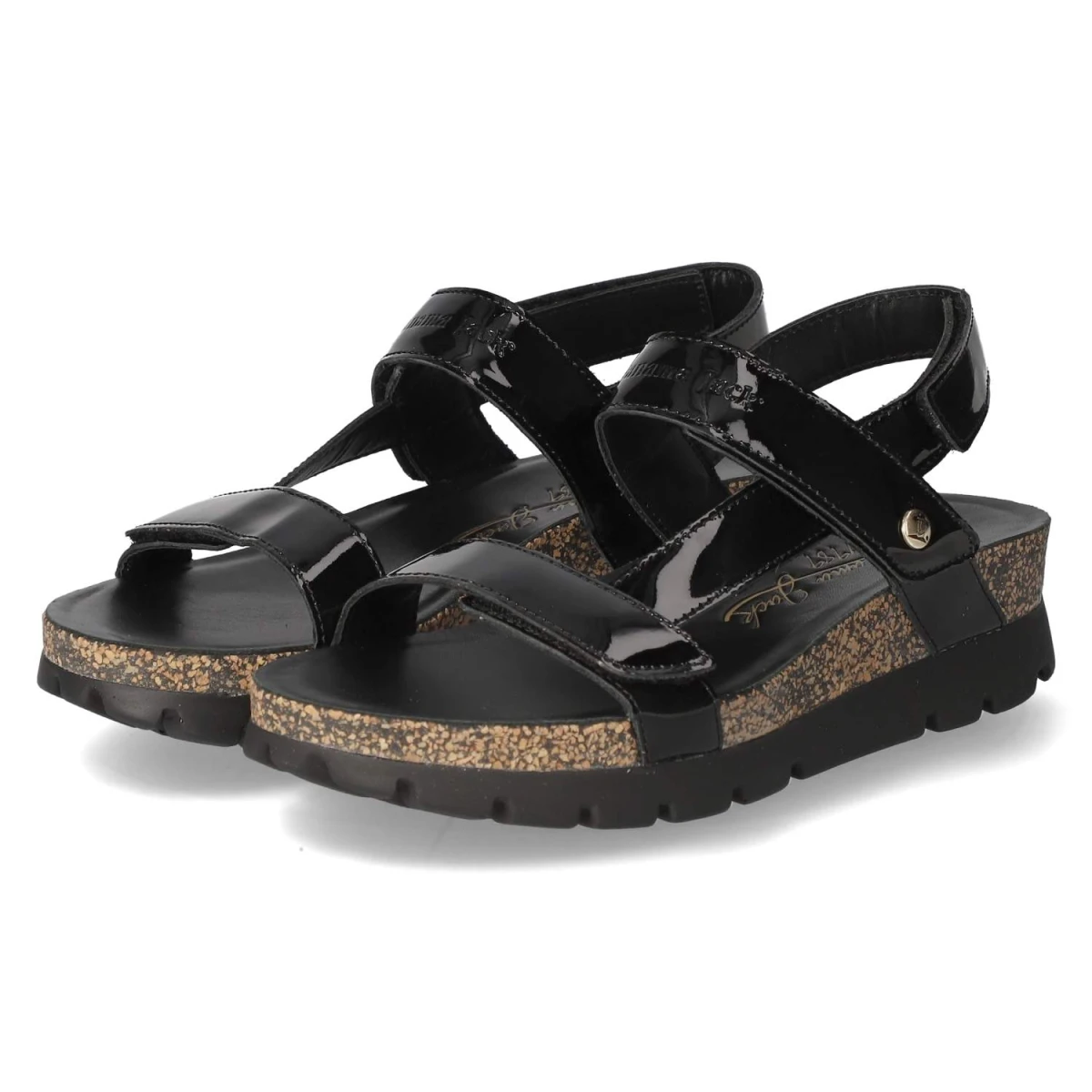 Panama Jack Sandalen SELMA - Gr. 38 - Schwarz - Lackleder