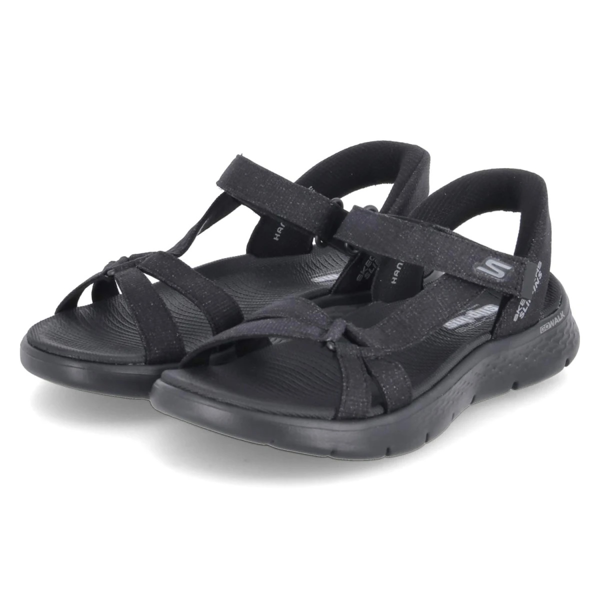 Skechers Slip-Ins Sandalen ILLUMINATE - Gr. 36 - Schwarz - Textil