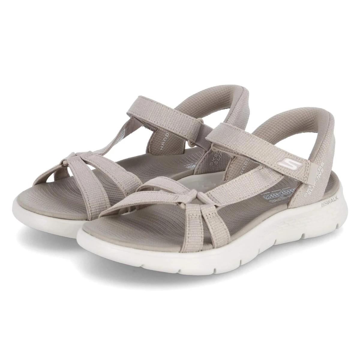 Skechers Slip-Ins Sandalen ILLUMINATE - Gr. 41 - Taupe - Textil