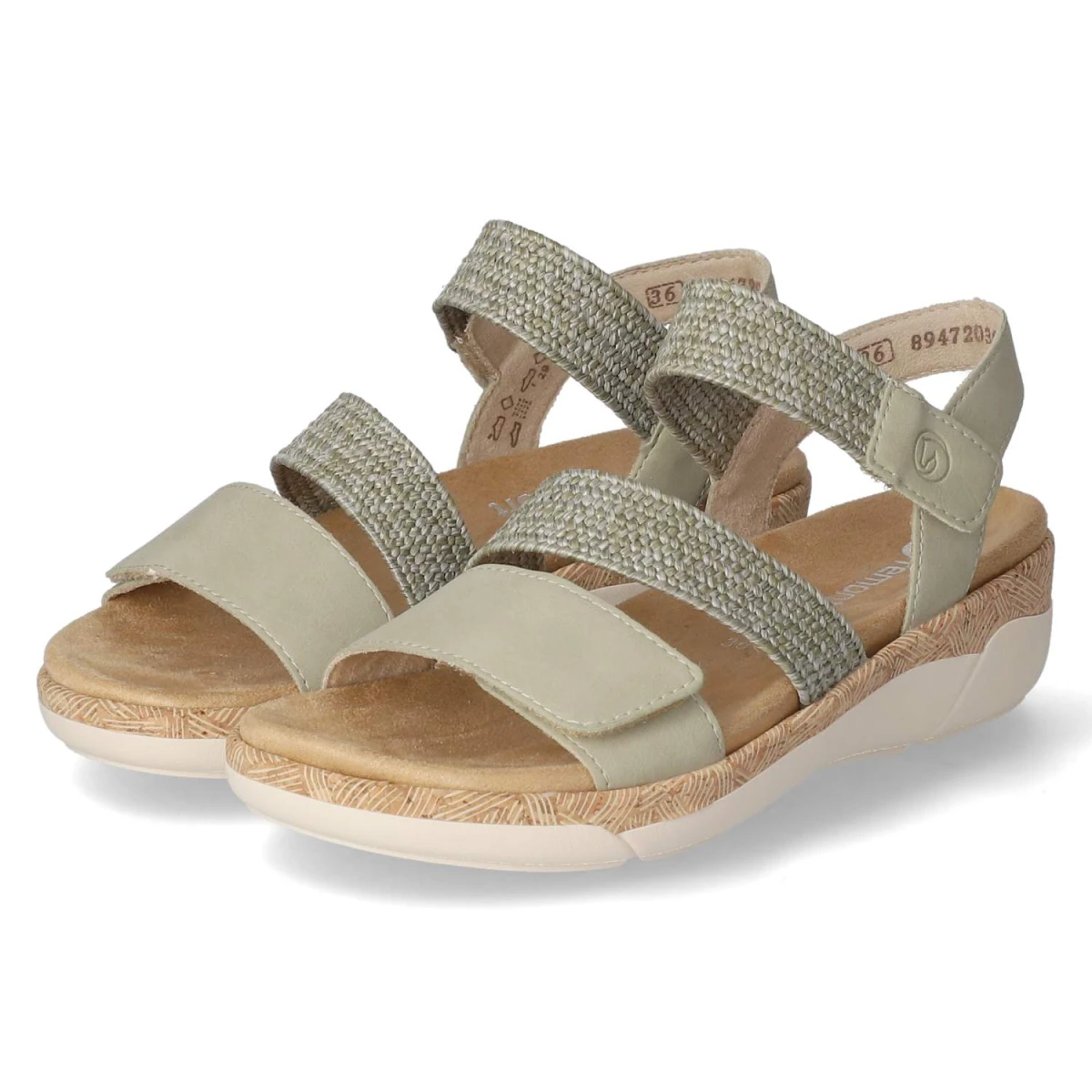 Remonte Sandalen - Gr. 40 - Grün - Synthetik