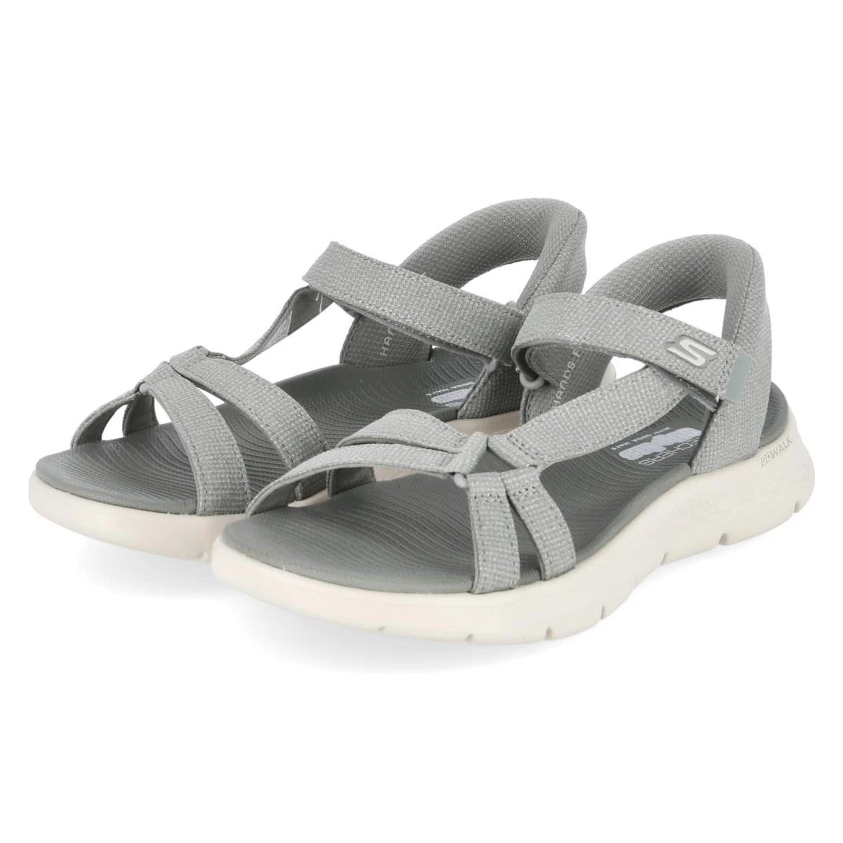Skechers Slip-Ins Sandalen ILLUMINATE - Gr. 36 - Grün - Textil