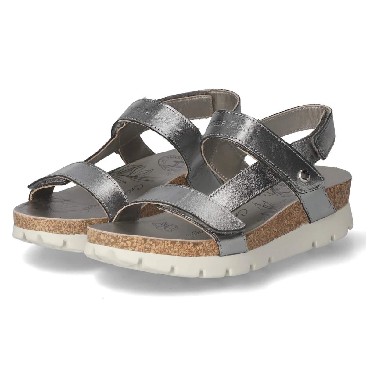 Panama Jack Sandalen SELMA SHINE - Gr. 39 - Silber - Glattleder