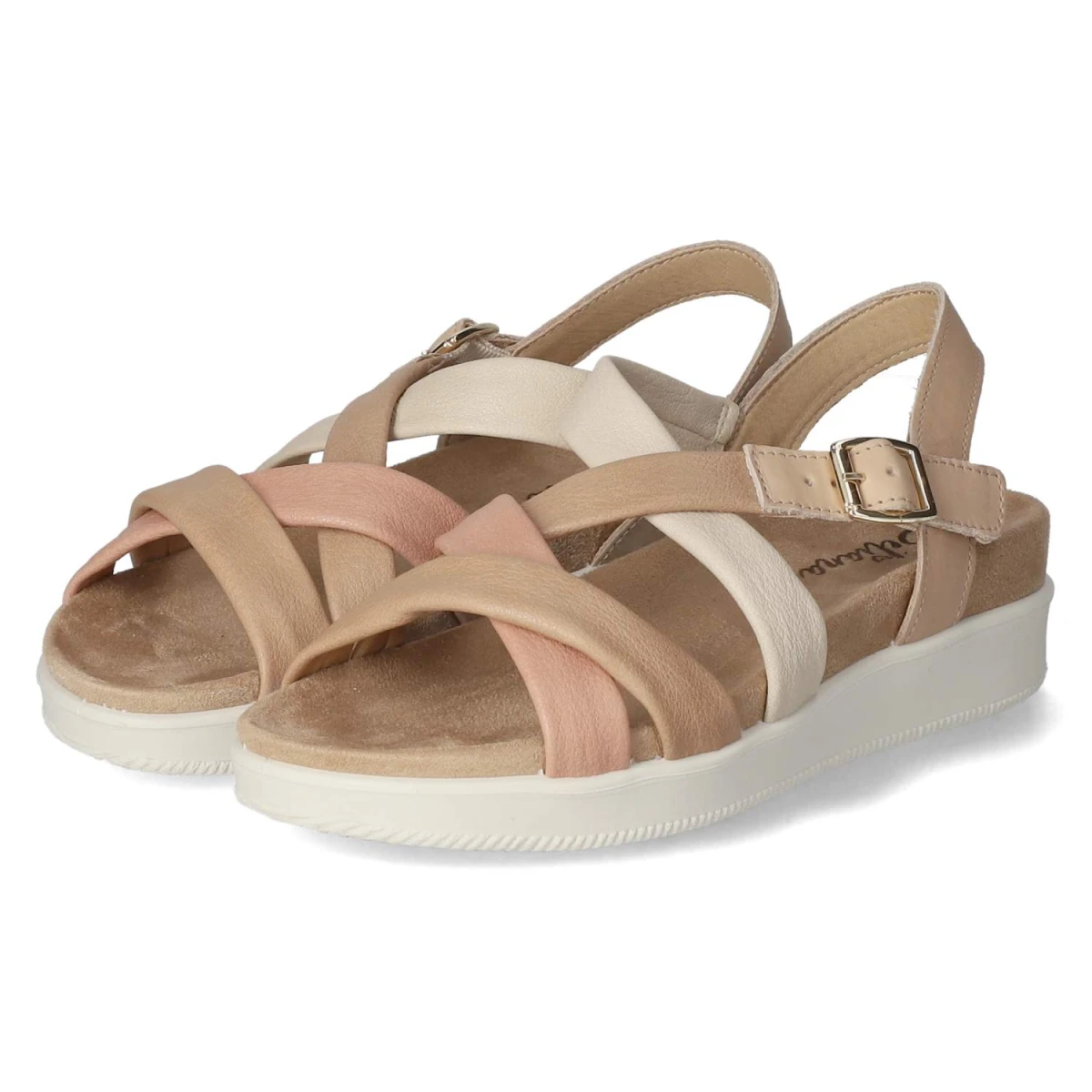 Beliana Sandalen - Gr. 40 - Taupe - Leder und Synthetik