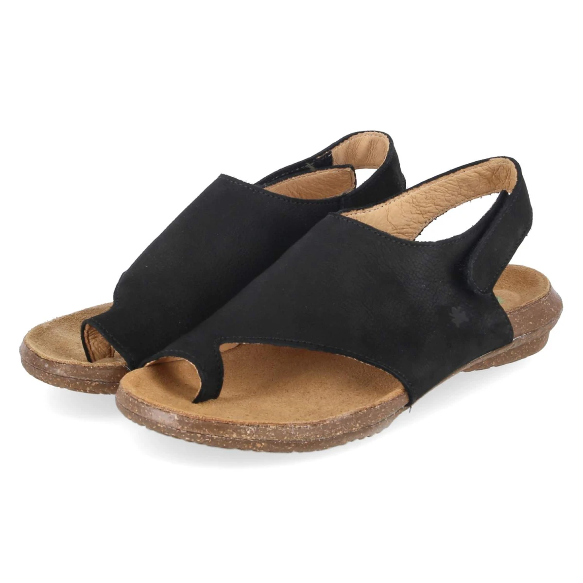 El Naturalista Zehentrenner-Sandalen WAKATAUA - Gr. 40 - Schwarz - Rauleder