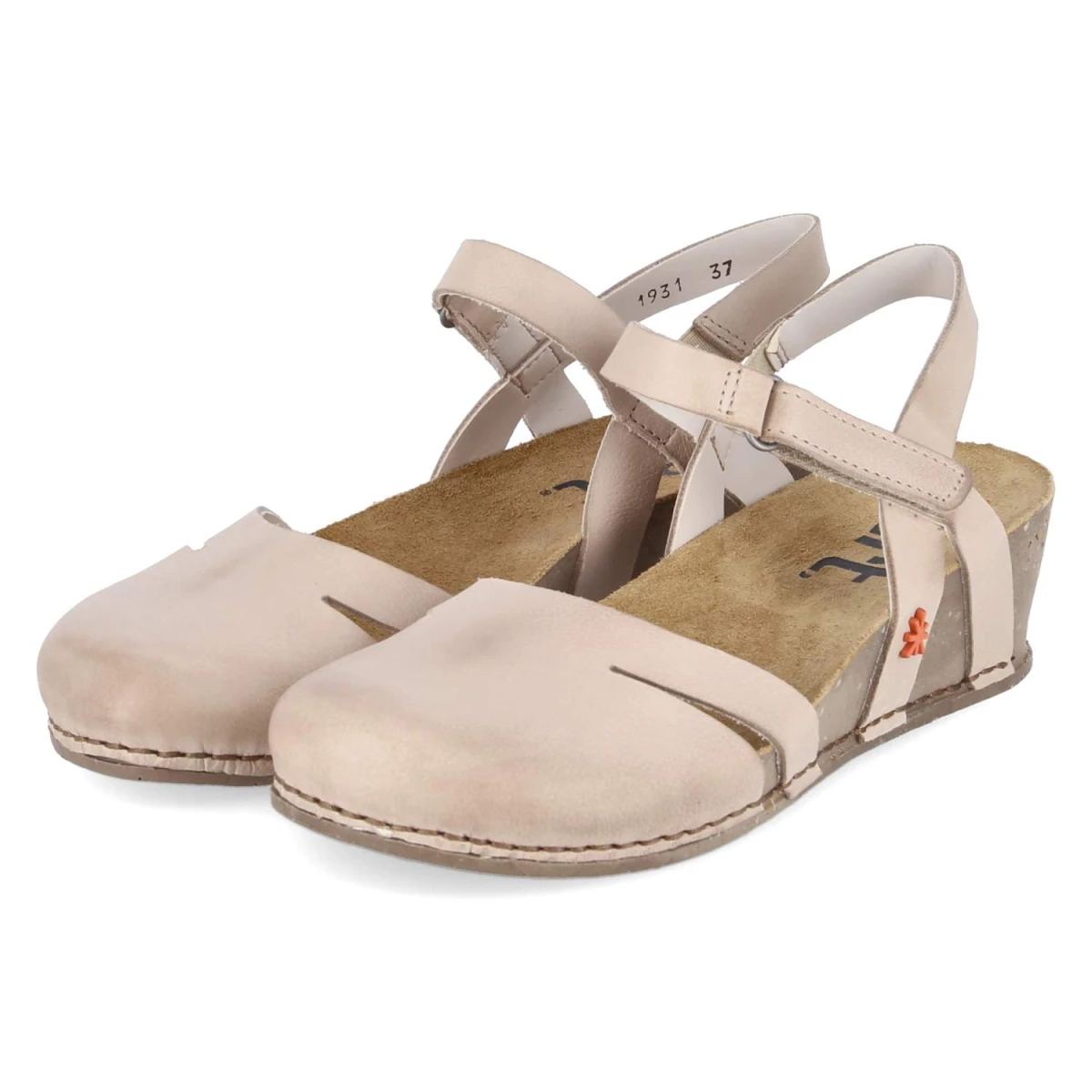 Art Keilsandaletten I LIVE - Gr. 38 - Beige - Glattleder