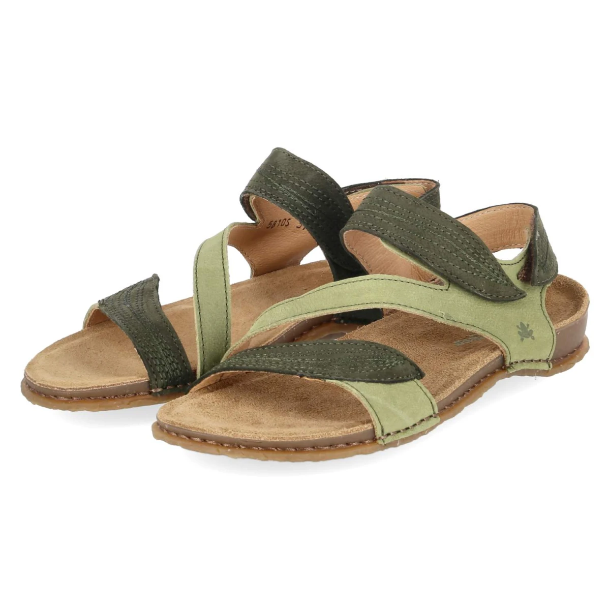 El Naturalista Sandalen PANGLAO - Gr. 41 - Grün - Rauleder